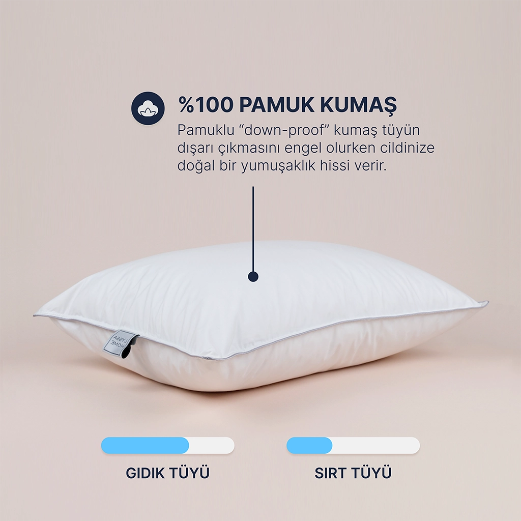 Silver60 Twin Kaz Tüyü Yastık